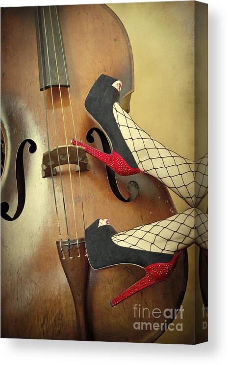 Antique Canvas Print featuring the photograph Tango For Strings by Evelina Kremsdorf