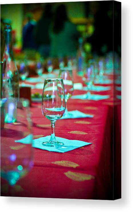 Wine Canvas Print featuring the photograph Tasting in Red by Kent Nancollas