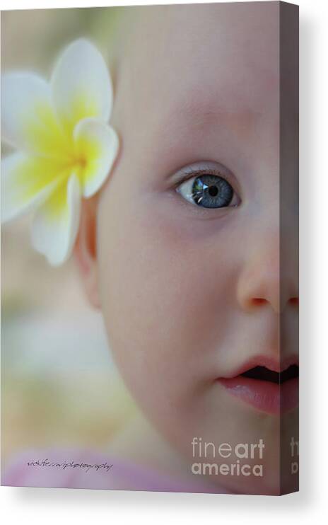 Vicki Ferrari Photography Canvas Print featuring the photograph Tegan by Vicki Ferrari