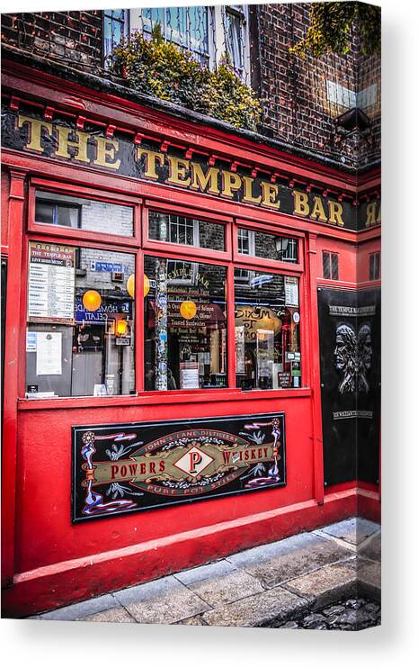 Temple Canvas Print featuring the photograph Temple Bar Dublin by Chris Smith