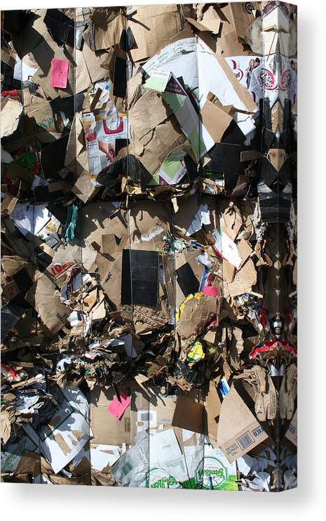 Trash Canvas Print featuring the photograph The Beauty of Recycling by Ric Bascobert