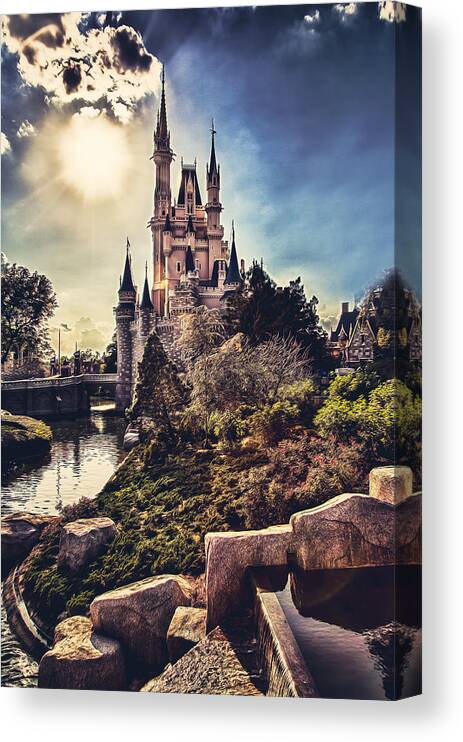 Cinderella Canvas Print featuring the photograph The Castle by Joshua Minso
