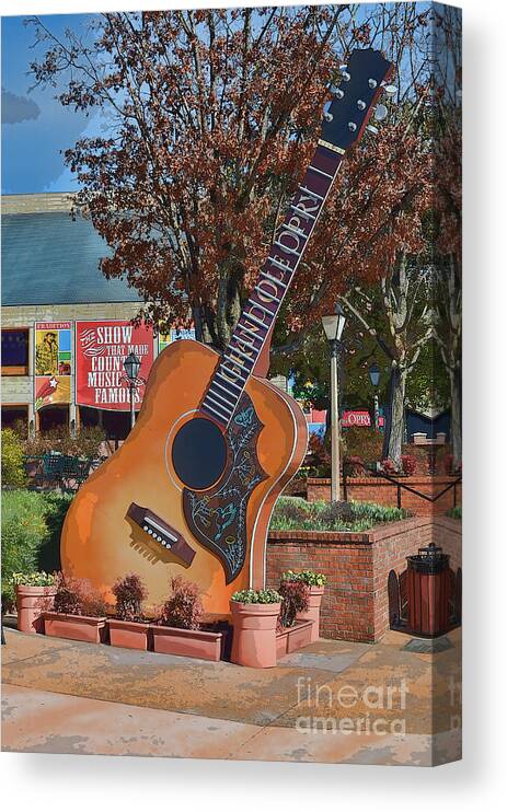 Entertainment Canvas Print featuring the photograph The Grand Ole Opry by Donna Greene