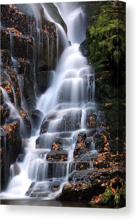 Eastatoe Falls Canvas Print featuring the photograph The Magic of Waterfalls by Carol Montoya
