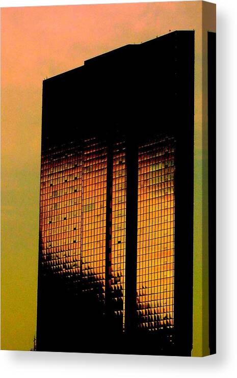 Architecture Canvas Print featuring the photograph The Monolith by Jodie Marie Anne Richardson Traugott     aka jm-ART
