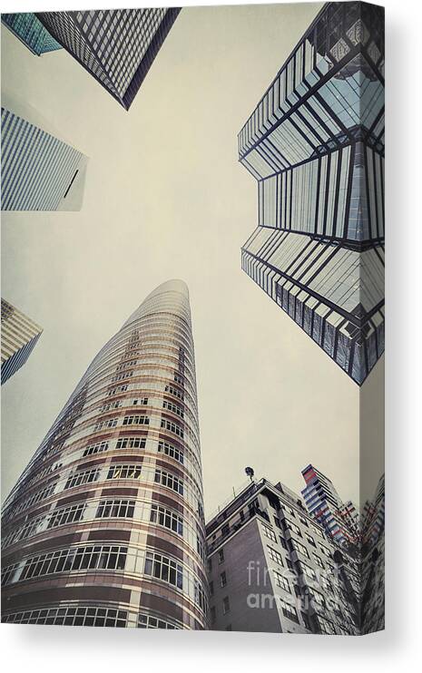 New York Canvas Print featuring the photograph The Powers Above by Evelina Kremsdorf