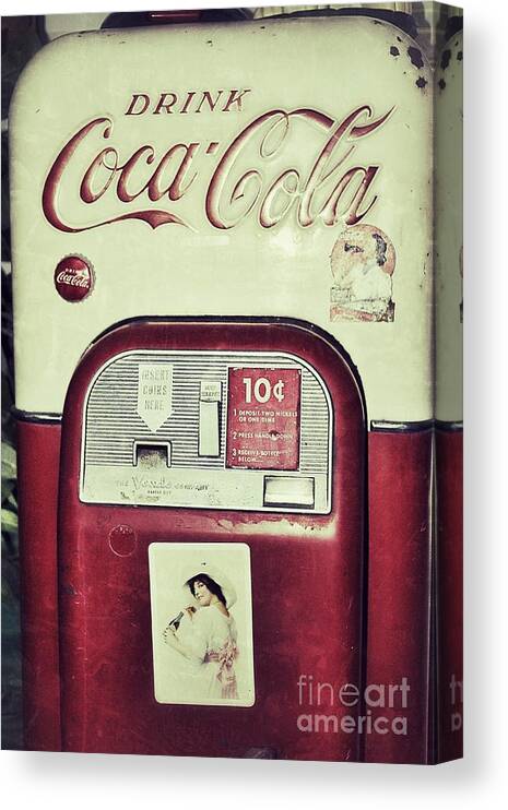 Coke Canvas Print featuring the photograph The Real Thing by Traci Cottingham