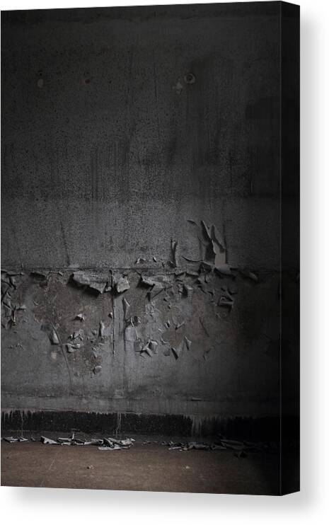 Terror Canvas Print featuring the photograph The Sad Act Of Being Erased by Kreddible Trout