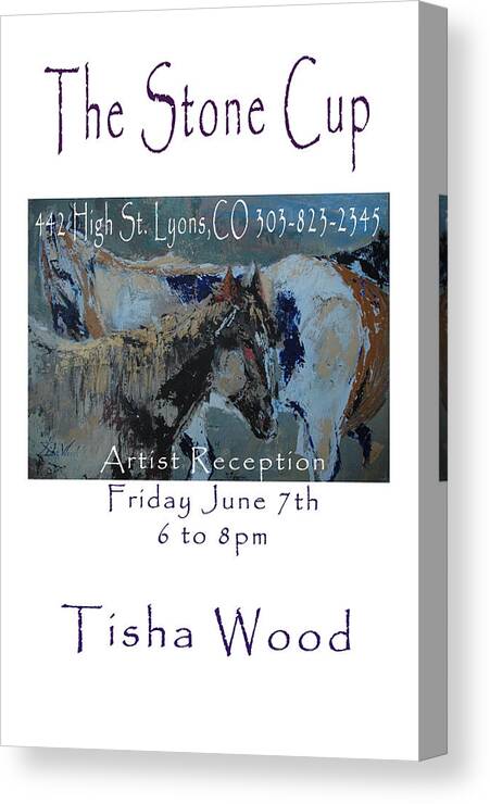 Poster Canvas Print featuring the digital art The Stone Cup Poster by Tisha Wood