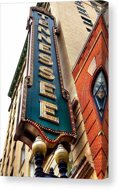 The Tennessee Theatre - Knoxville Tennessee Canvas Print featuring the photograph The Tennessee Theatre - Knoxville Tennessee by David Patterson