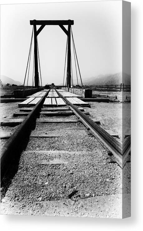 Train Canvas Print featuring the photograph The Turntable by Cat Connor
