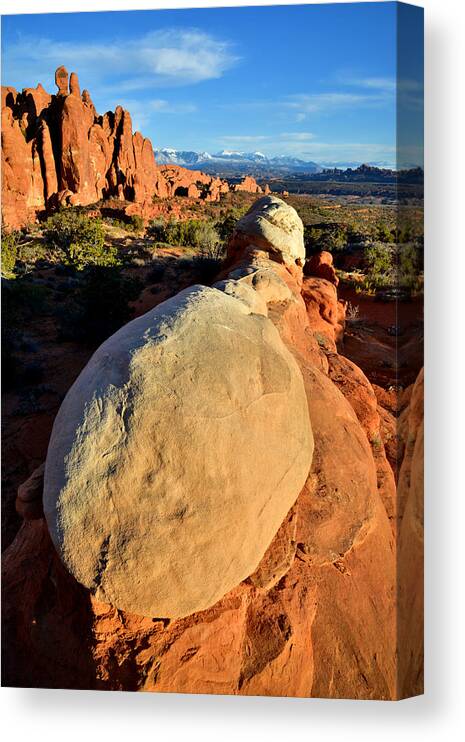 Arches National Park Canvas Print featuring the photograph The Turtle by Ray Mathis
