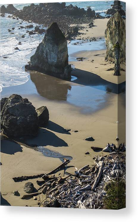 Unexplored Canvas Print featuring the photograph The Unexplored Beach by Mick Anderson