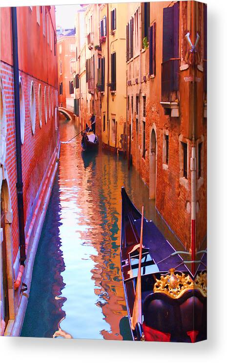 Venice Canvas Print featuring the photograph The Venetian Way by Christiane Kingsley