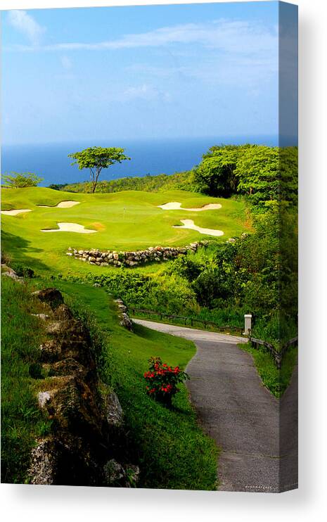Caribbean Islands Canvas Print featuring the photograph The White Witch Montego Bay by Tom Prendergast