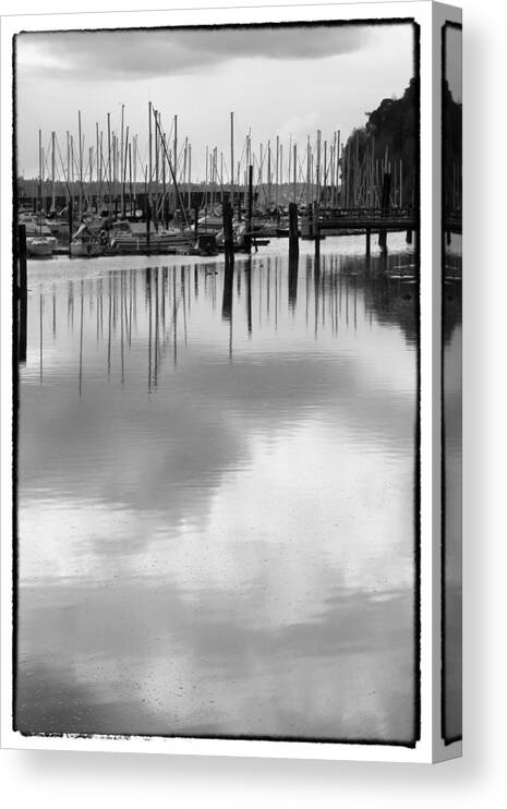 Boats Canvas Print featuring the photograph Tide Flats Marina by David Patterson