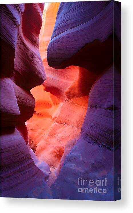 America Canvas Print featuring the photograph To the Center of the Earth by Inge Johnsson