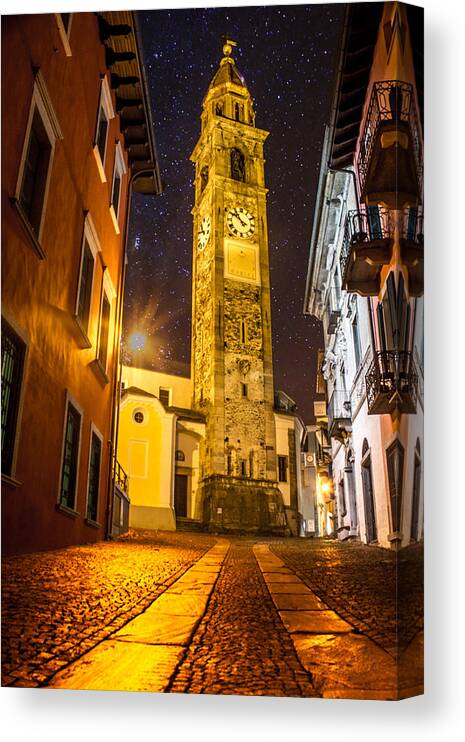 Ascona Canvas Print featuring the photograph Tower by Thomas Nay