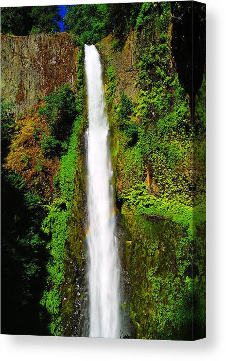Water Canvas Print featuring the photograph Tunnel Falls  by Jeff Swan