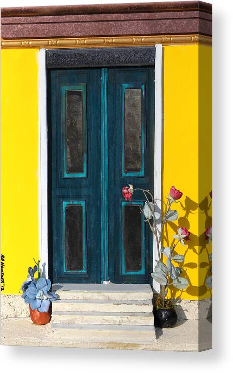 Tuscany Canvas Print featuring the painting Tuscany Door by Robert Handler
