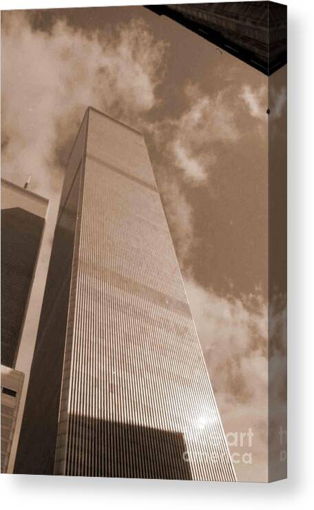 World Trade Center Canvas Print featuring the photograph Twin Tower by George D Gordon III