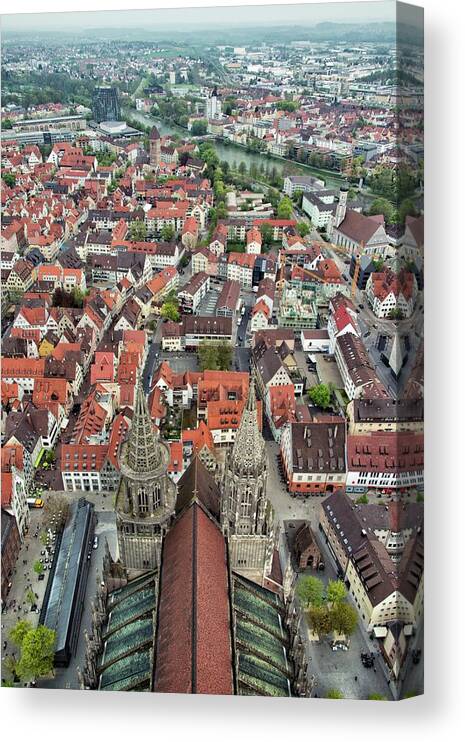 Tranquility Canvas Print featuring the photograph Ulm Minster | German Ulmer Münster by Stefan Cioata