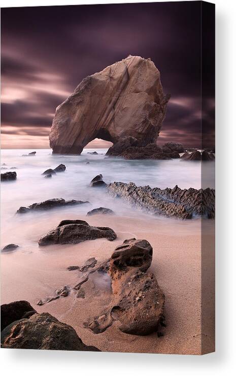 Rocks Canvas Print featuring the photograph Unimaginable by Jorge Maia