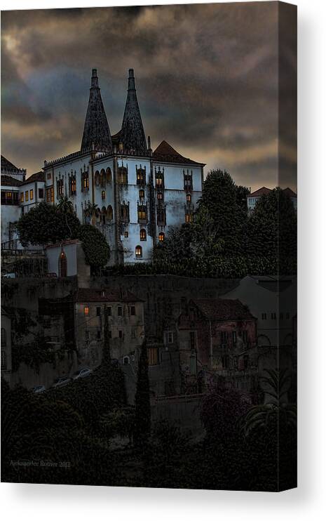 Castle Canvas Print featuring the photograph Upstairs Downstairs by Aleksander Rotner