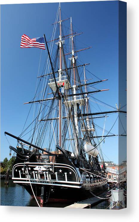 Uss Constitution Canvas Print featuring the photograph USS Constitution by Kristin Elmquist