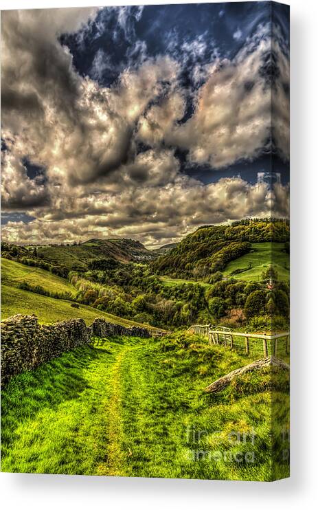 Deri Canvas Print featuring the photograph Valley View by Steve Purnell