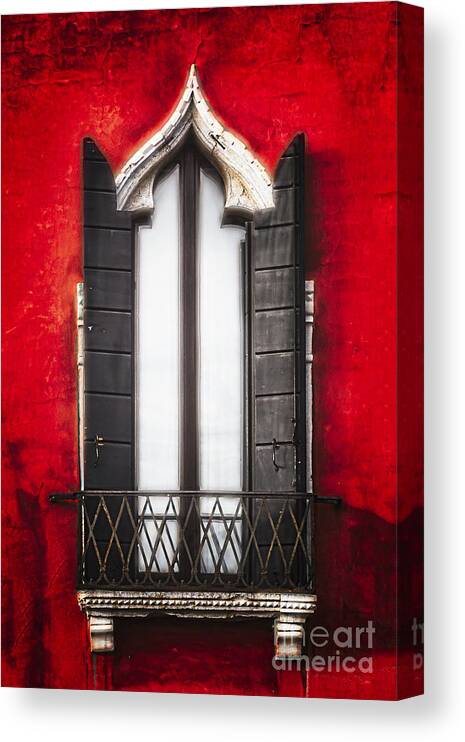 Architecture Canvas Print featuring the photograph Venetian Window by George Oze