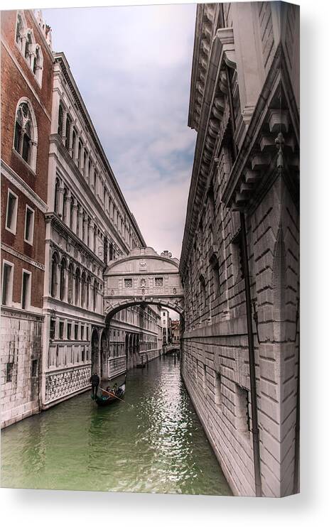 Canal Canvas Print featuring the photograph Venice by Mickey Clausen