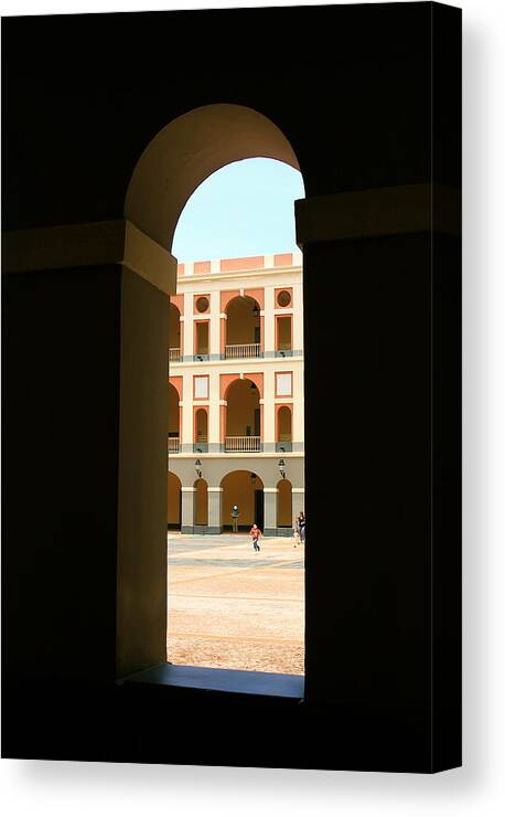 Window Canvas Print featuring the photograph Ventana de Arco by Alice Terrill