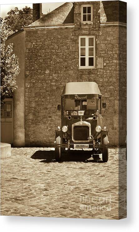 Antique Car Photograph Canvas Print featuring the photograph View of the Past by Charles Lupica
