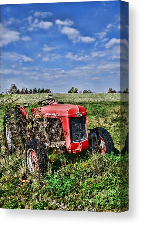 Ferguson Old Tractor Front View Art Canvas Poster Print Home Wall Decor 