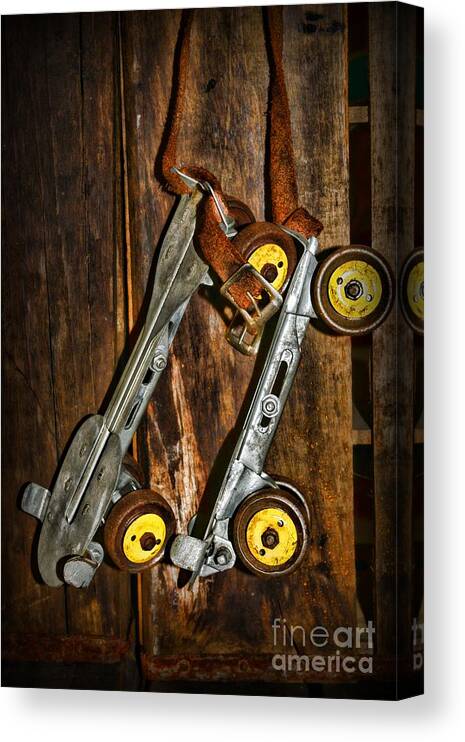Paul Ward Canvas Print featuring the photograph Vintage Roller Skates 5 by Paul Ward