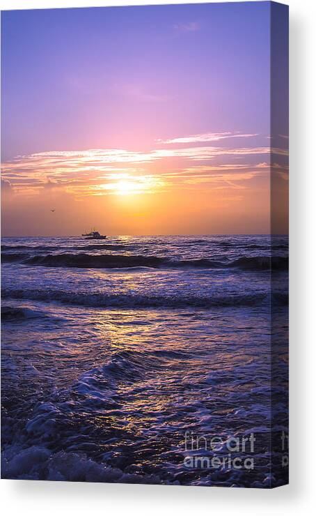 Water Canvas Print featuring the photograph Violet Morning by Jerry Hart