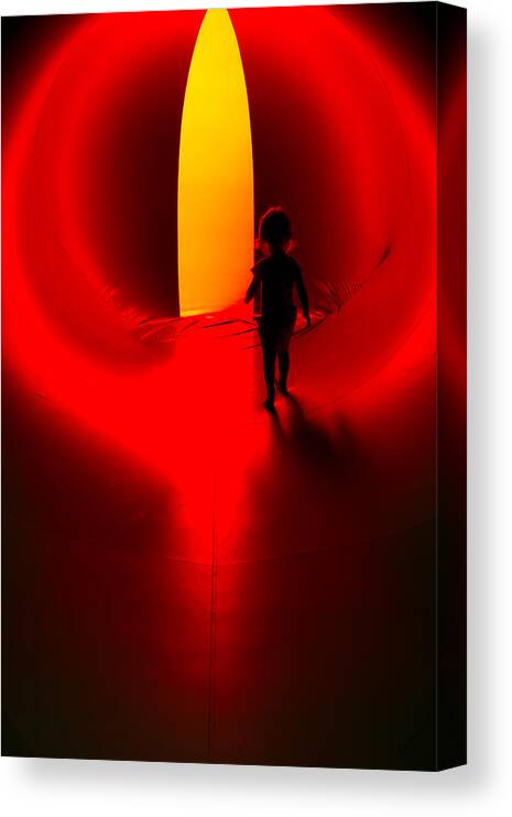 Abstract Canvas Print featuring the photograph Walking with Light 8 by Christie Kowalski