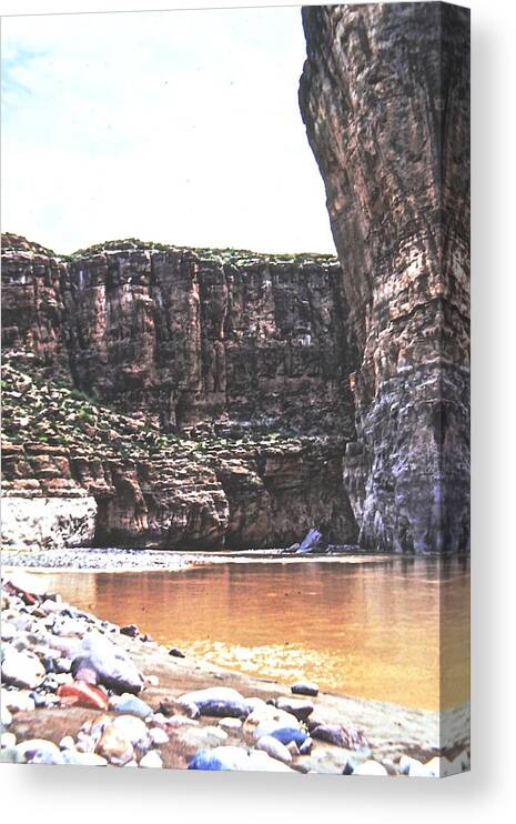 Canyons Canvas Print featuring the photograph Peaceful Waters by Jim Ellis