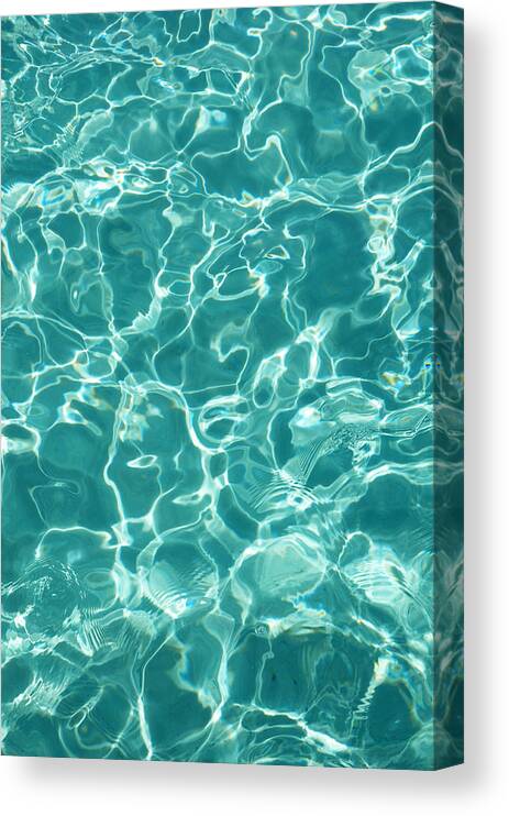 Water Canvas Print featuring the photograph Water Meditation I. Five Elements. Healing with Feng Shui and Color Therapy in Interior Design by Jenny Rainbow