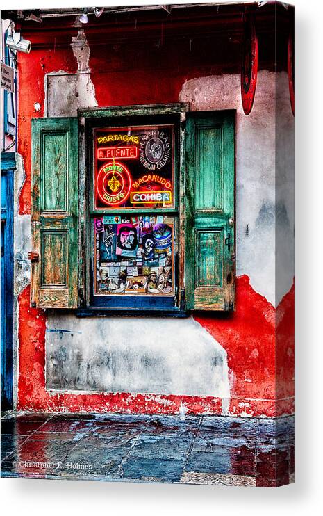 Structure Canvas Print featuring the photograph Weathered Shop by Christopher Holmes