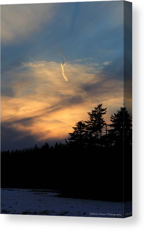 Dusk Canvas Print featuring the photograph Winter Dusk by Becca Wilcox