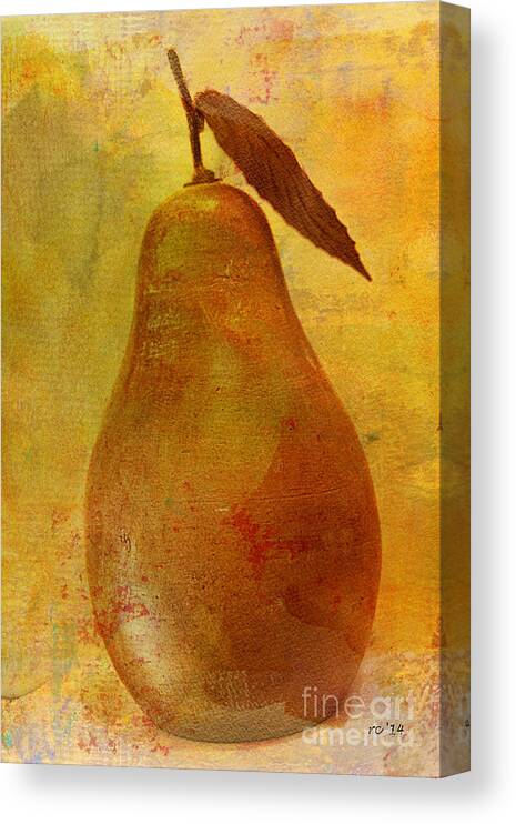 Pears Canvas Print featuring the photograph Wood We Make A Nice Pear? by Rene Crystal