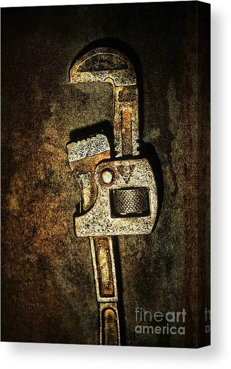 Wrench Canvas Print featuring the photograph Wrench by HD Connelly
