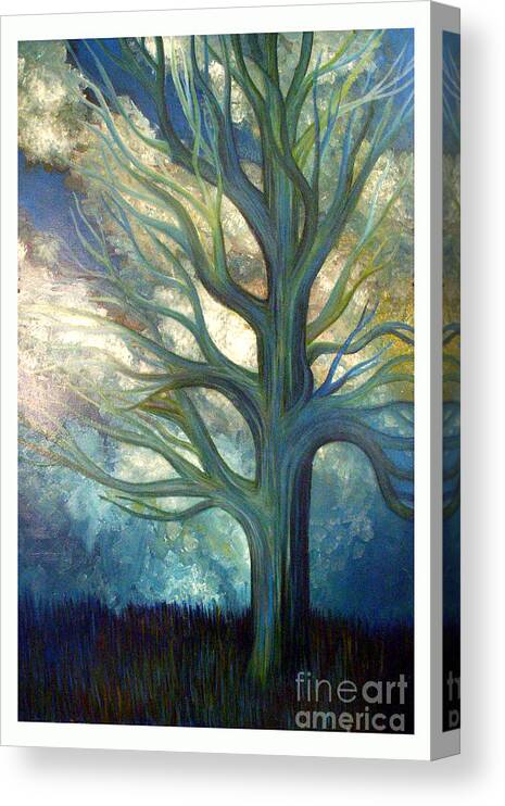 Tree Canvas Print featuring the painting Brisk by Monica Furlow
