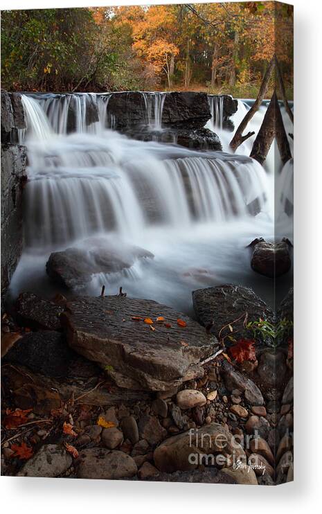 Natural Dam Canvas Print featuring the photograph Natural Dam #1 by Steve Javorsky