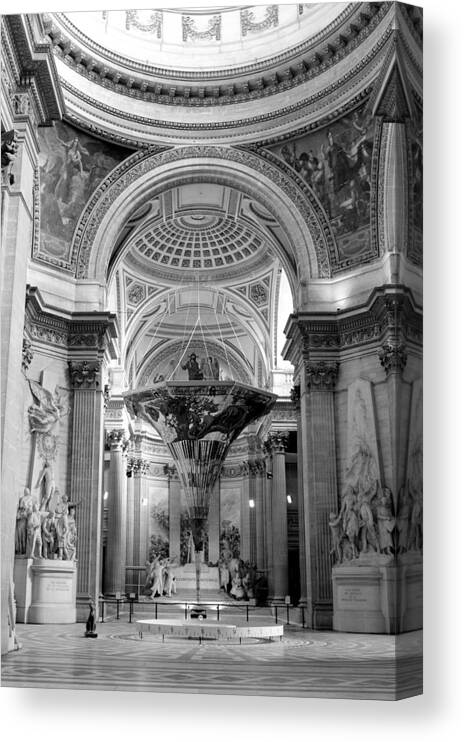 France Canvas Print featuring the photograph Pantheon #1 by Sebastian Musial