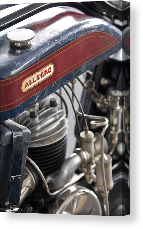 1926 Allegro Canvas Print featuring the photograph 1926 Allegro Motorcycle by Jill Reger