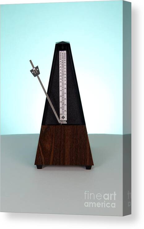 Clockwork Canvas Print featuring the photograph Metronome #6 by Photo Researchers, Inc.