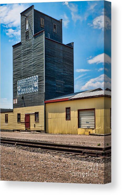 Abandoned Canvas Print featuring the photograph Abandoned Feed Elevator by Lawrence Burry